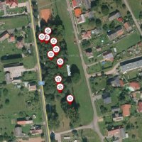 Mapa budek v Dolní Nové Vsi